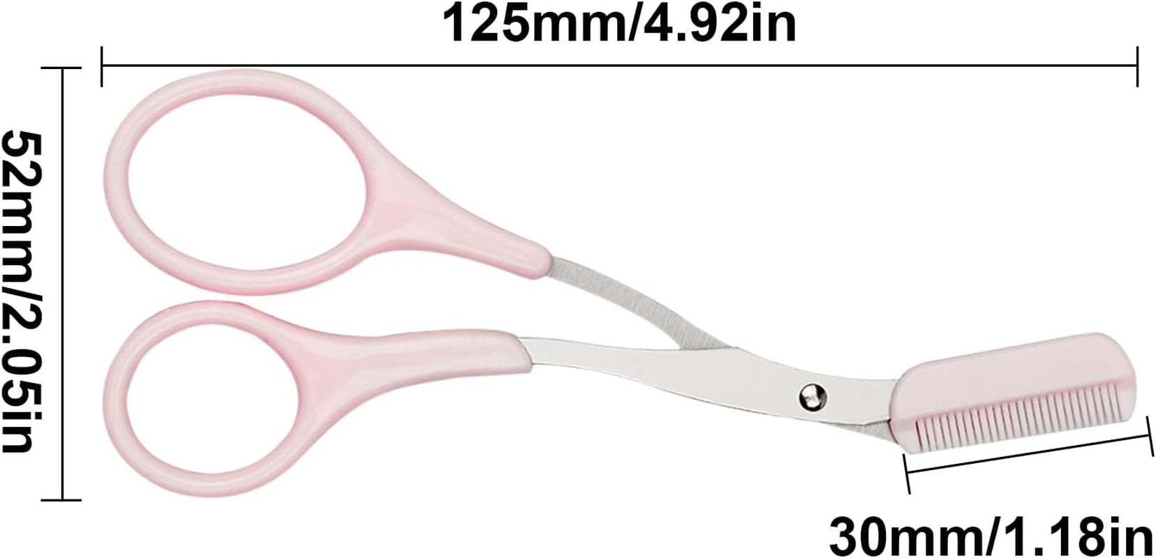 Ciseaux Sourcils,Ciseaux Sourcils Femme,Brosse Sourcils Femme Ciseaux Sourcils Homme,Ciseaux Avec Peigne,Paire De Ciseaux,Détachable Beauty Ciseaux À Sourcils Tondeuse Pour Couper Les Sourcils Cils