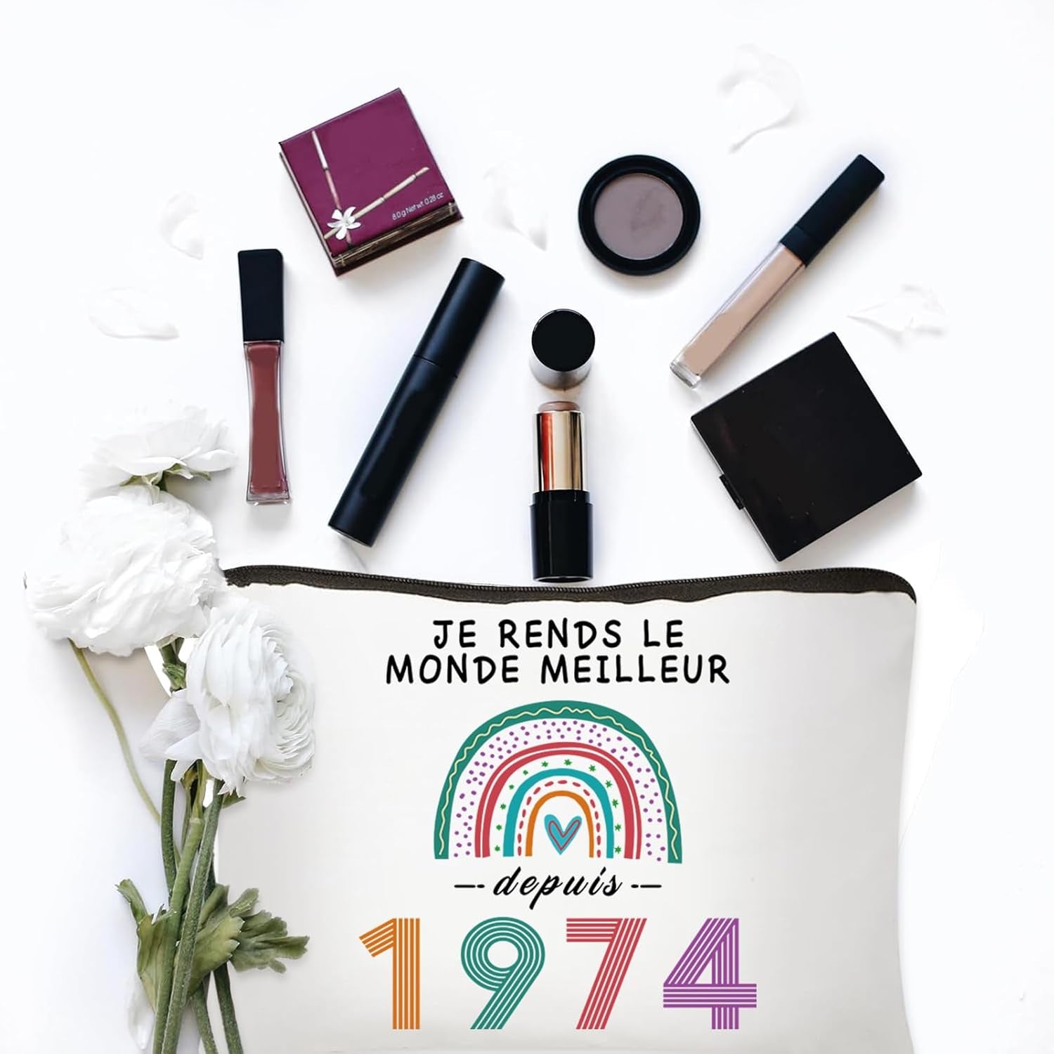 Cadeau Anniversaire Femme 51 Ans - Cadeau 51 Ans Anniversaire Femme Trousse Maquillage, Cadeau Personnalisé Femme 51 Ans