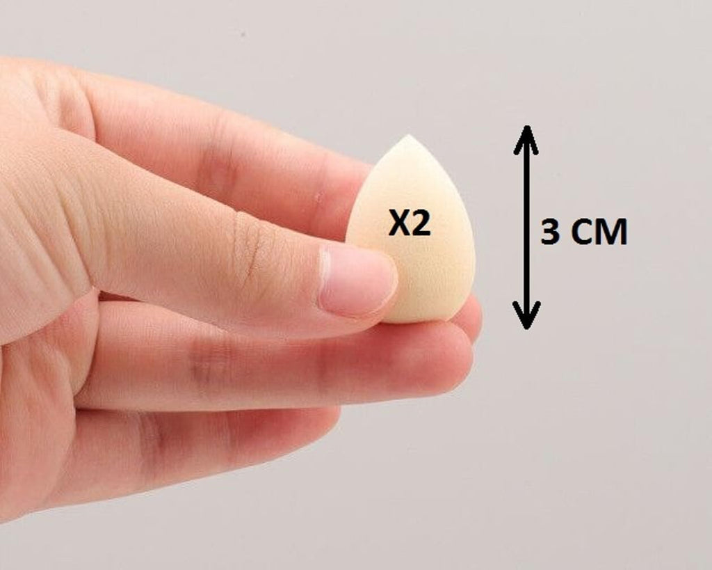13 Pinceaux Maquillage Professionnels + 2 Houppettes Triangle + 2 Maxi Oeufs Beauty Blender + 2 Mini Oeufs Eponge + 1 Trousse À Maquillage + 1 Bol Tapis Silicon Nettoyage Repliable; Maquillage Cadeau
