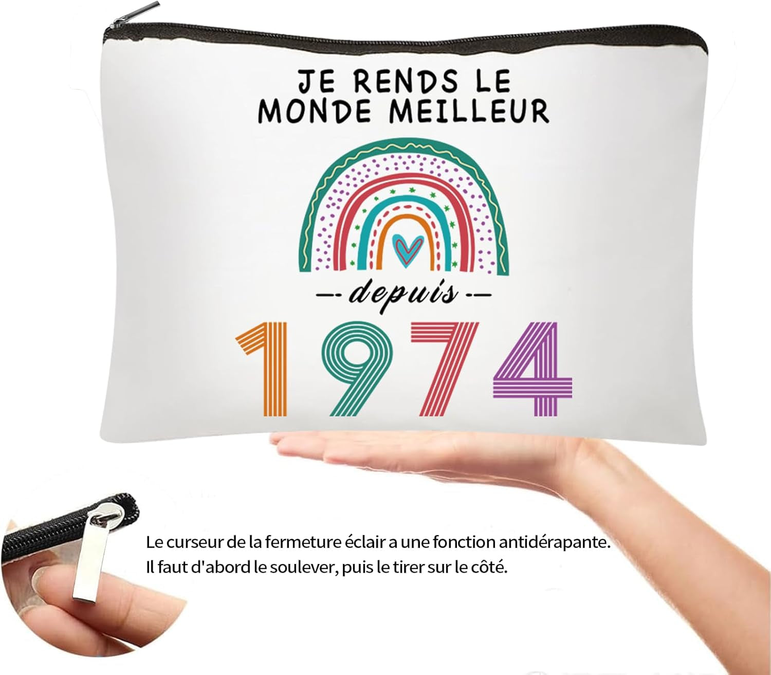 Cadeau Anniversaire Femme 51 Ans - Cadeau 51 Ans Anniversaire Femme Trousse Maquillage, Cadeau Personnalisé Femme 51 Ans