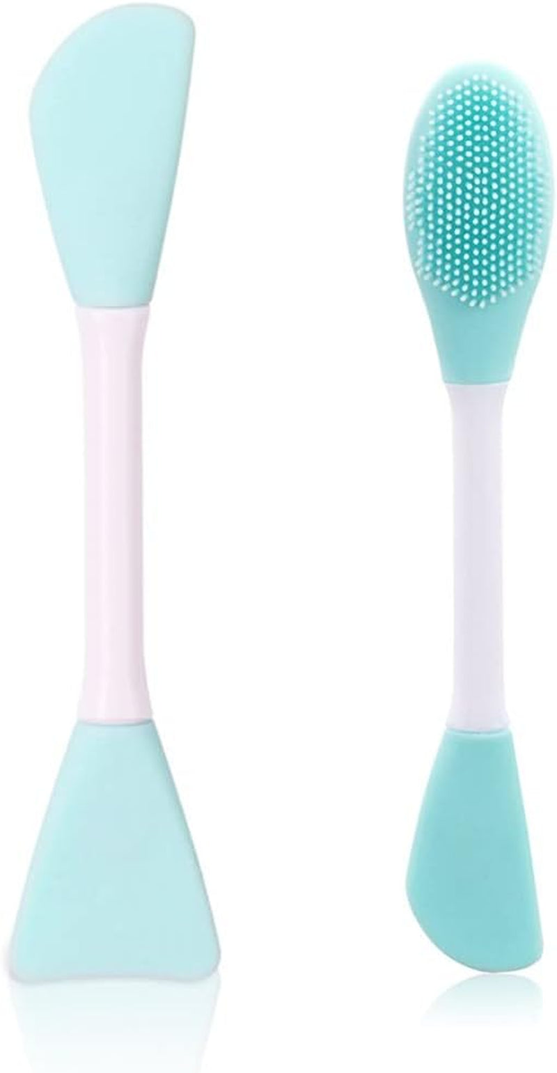 Silicone Visage Brosse Masque, Pinceau Masque Visage, Brosse Nettoyante Visage, Brosse À Masque, Pinceau Masque Double Embout, Pinceau Beauté Outil Accessoire De Maquillage DIY, 2 Pièce