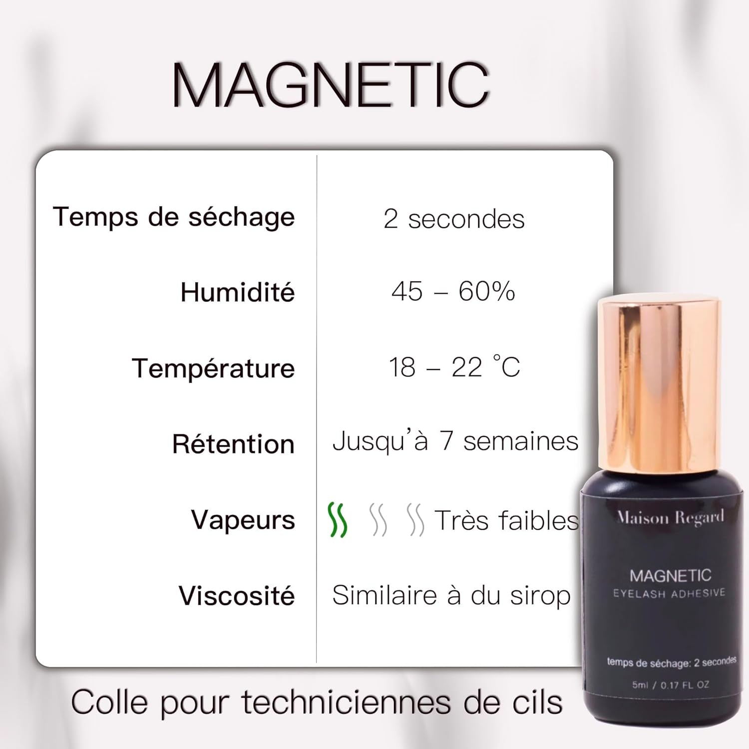 Colle Extension De Cils Professionnelle - Rétention Extrême - Séchage 2 Secondes - Cil À Cil Et Volume Russe