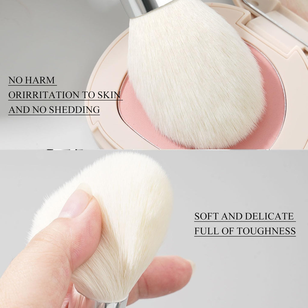 Pinceaux Maquillages 15 PCS Set Professionnel, Makeup Brushes Pour Yeux, Trousse Pinceaux Maquillage Pour Fond De Teint Mélange Poudre Pour Le Visage Blush Concealers À Paupières