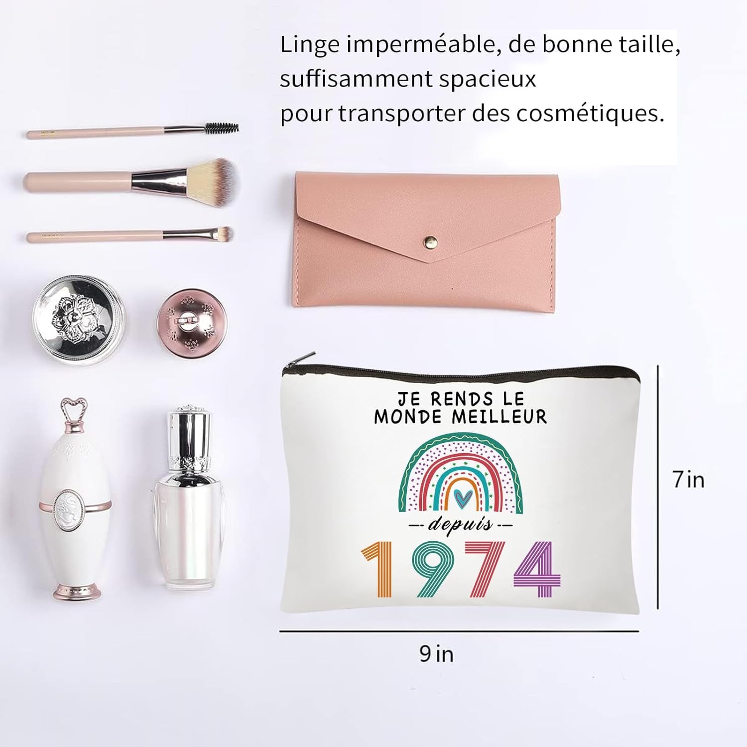 Cadeau Anniversaire Femme 51 Ans - Cadeau 51 Ans Anniversaire Femme Trousse Maquillage, Cadeau Personnalisé Femme 51 Ans