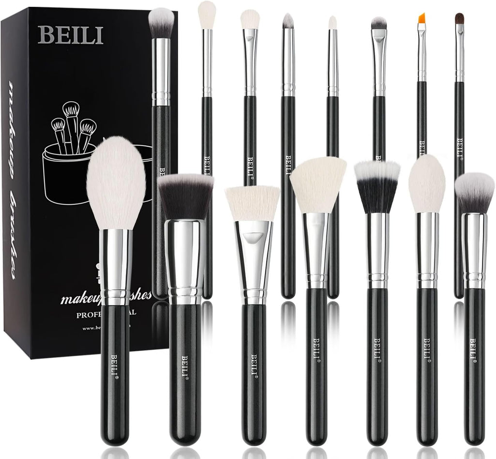 Pinceaux Maquillages 15 PCS Set Professionnel, Makeup Brushes Pour Yeux, Trousse Pinceaux Maquillage Pour Fond De Teint Mélange Poudre Pour Le Visage Blush Concealers À Paupières