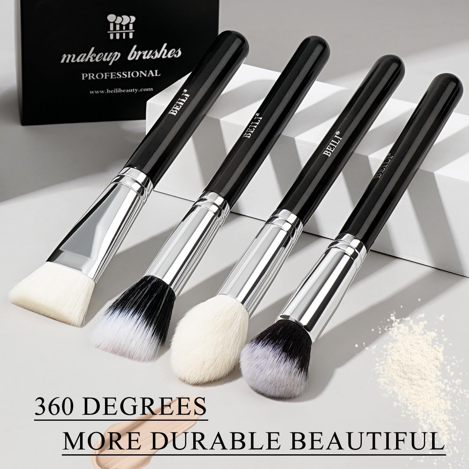 Pinceaux Maquillages 15 PCS Set Professionnel, Makeup Brushes Pour Yeux, Trousse Pinceaux Maquillage Pour Fond De Teint Mélange Poudre Pour Le Visage Blush Concealers À Paupières