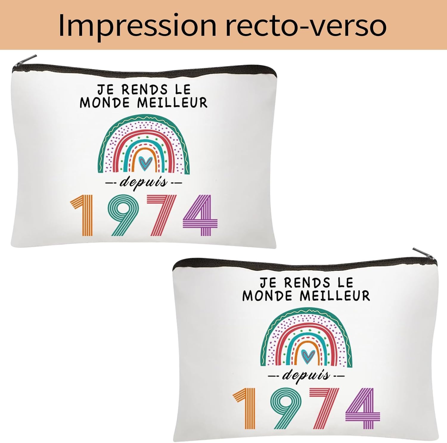 Cadeau Anniversaire Femme 51 Ans - Cadeau 51 Ans Anniversaire Femme Trousse Maquillage, Cadeau Personnalisé Femme 51 Ans