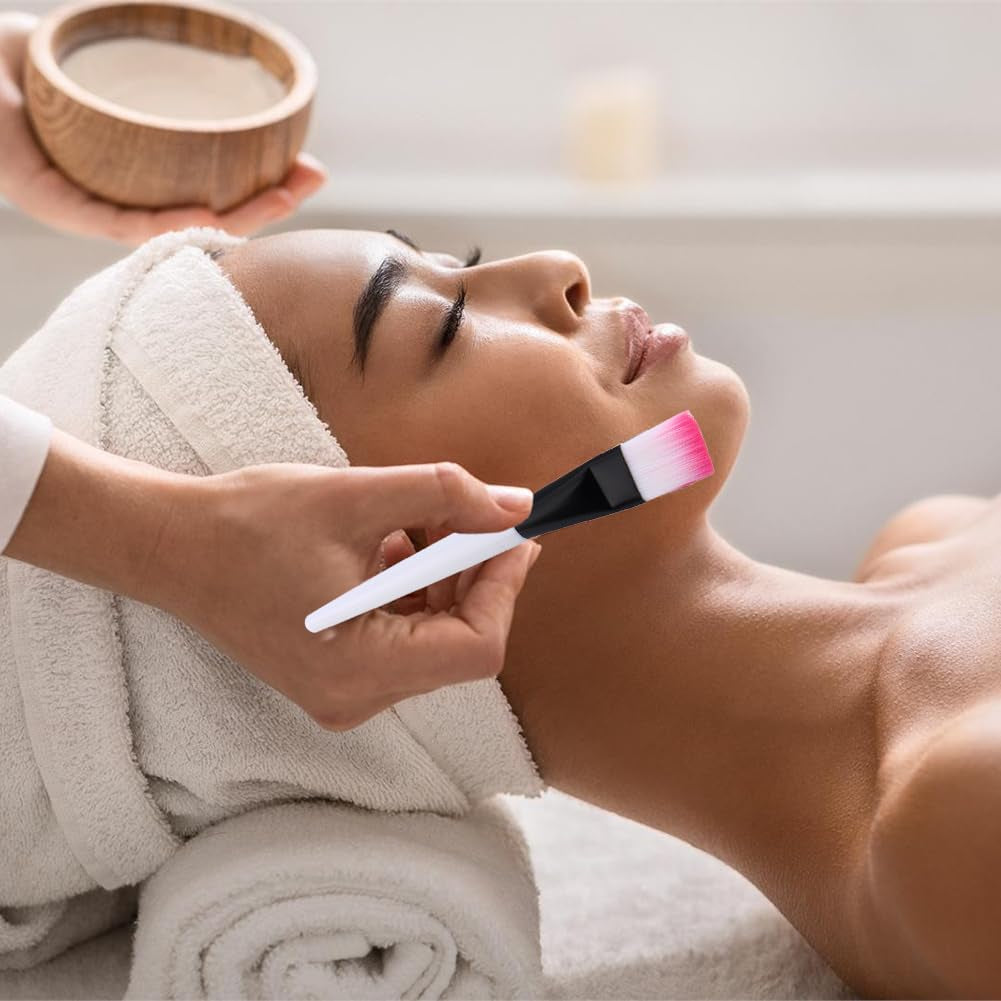 Pinceau De Masque Facial, Beauté Boue Faciale Doux Applicateur Silicone Pinceaux Maquillage Outils Professionnels Cosmétiques Plastique Bricolage Accessoire Pour Modelage D'Argile Lotion Visag