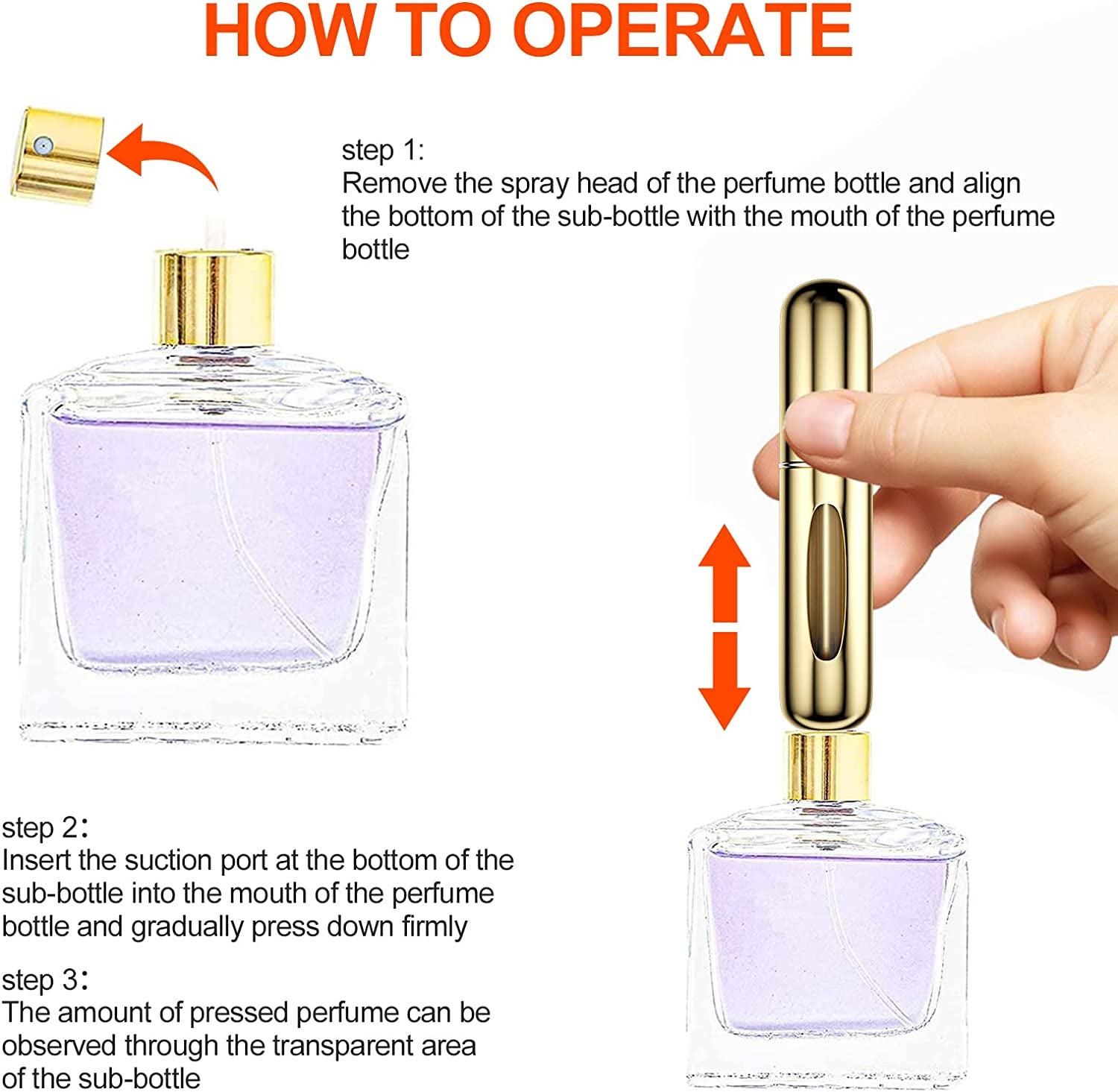 6 Pièces 5ML Bouteille Vaporisateur De Parfum, Vaporisateurs De Parfum Vide Rechargeable, Mini Portable Vaporisateur Bouteille, Pulvérisateur De Parfum Avec Fenêtre, Pour Homme Femme Voyager